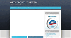 Desktop Screenshot of orthodontistreview.org