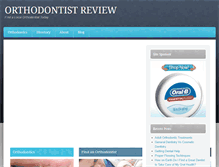 Tablet Screenshot of orthodontistreview.org